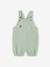 Newborn salopette van gevoerd hydrofiel katoen beige+blauwgroen+gebleekt denim - vertbaudet enfant 