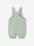 Salopette bébé naissance en gaze de coton beige+denim bleached+vert d'eau - vertbaudet enfant 
