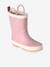 Bottes de pluie fille caoutchouc imprimé collection maternelle beige imprimé+rose imprimé - vertbaudet enfant 