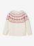 Jacquard trui gemengd kerst capsule familie ecru - vertbaudet enfant 