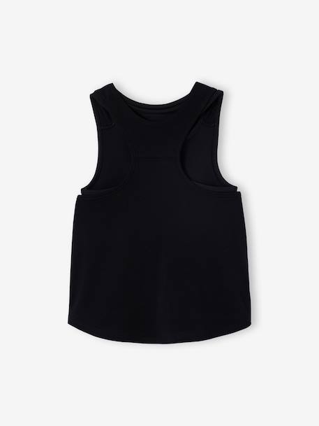 Set voor meisjes, hemdje en beha's sport antraciet - vertbaudet enfant 