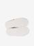 Baskets met klittenband leer kind ecru+marineblauw+veel wit+wit, bedrukt - vertbaudet enfant 