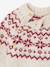 Pull bébé jacquard noël capsule famille écru - vertbaudet enfant 