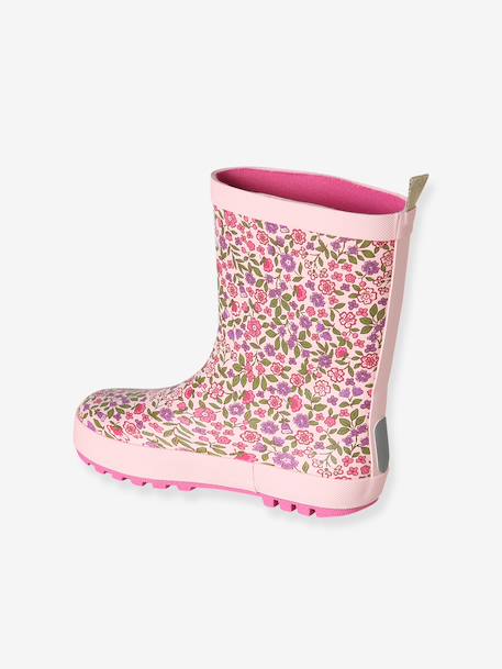 Bottes de pluie caoutchouc imprimé enfant collection maternelle bleu imprimé+lot rose - vertbaudet enfant 