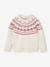 Pull jacquard enfant mixte noël capsule famille écru - vertbaudet enfant 