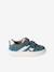 Baskets enfant cuir scratchs bleu jean+lot bleu+lot vert+marine - vertbaudet enfant 