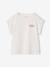 T-shirt fille sport écru+vert sauge - vertbaudet enfant 