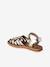 Sandales scratchées cuir enfant collection maternelle écru+or - vertbaudet enfant 
