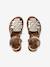 Sandales scratchées cuir enfant collection maternelle écru+or - vertbaudet enfant 