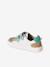 Leren sneakers met klittenband voor jongens kleutercollectie jeansblauw+marineblauw+veel blauw+veel groen - vertbaudet enfant 