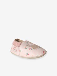 -Elastische leren babyschoentjes in soepel leer