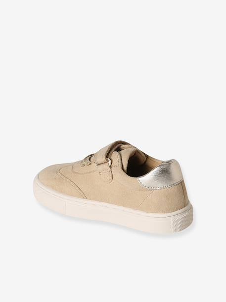Elastische leren baskets voor kinderen bruin - vertbaudet enfant 