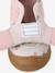 Chaussons bébé toile scratch blanc imprimé+bleu chambray+rose imprimé - vertbaudet enfant 