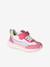 Elastische synthetische baskets voor kinderen veel beige+veel roze - vertbaudet enfant 