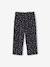 Pantacourt fille en gaze de coton anthracite+bleu - vertbaudet enfant 