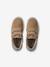 Derbies garçon cuir à scratchs beige+marine+MARRON MOYEN UNI - vertbaudet enfant 