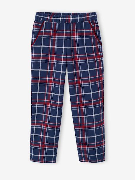 Flanelen kinderpyjama capsulecollectie Kerst ENVIE DE FRAISE bordeauxrood - vertbaudet enfant 