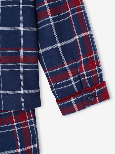 Flanelen kinderpyjama capsulecollectie Kerst ENVIE DE FRAISE bordeauxrood - vertbaudet enfant 