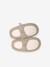 Chaussons bébé cuir elastiqués beige doré - vertbaudet enfant 