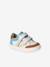 Baskets bébé cuir à scratchs lot bleu - vertbaudet enfant 