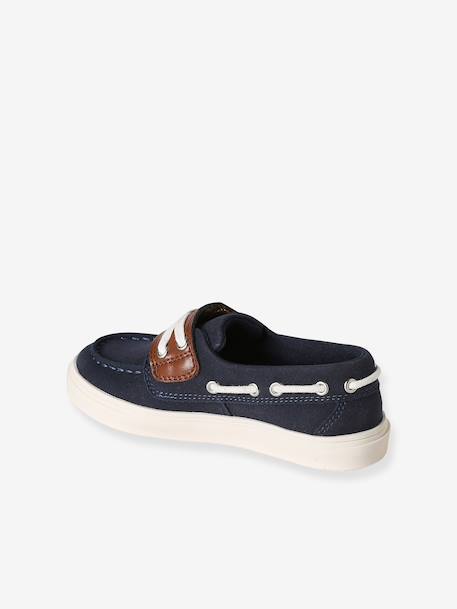 Bootschoenen voor jongens met klittenband marineblauw - vertbaudet enfant 