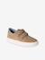 Derbies garçon cuir à scratchs beige+marine+MARRON MOYEN UNI - vertbaudet enfant 