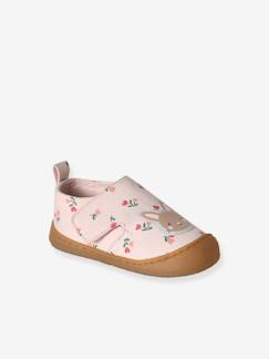 -Chaussons bébé toile scratch