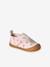 Chaussons bébé toile scratch blanc imprimé+bleu chambray+rose imprimé - vertbaudet enfant 