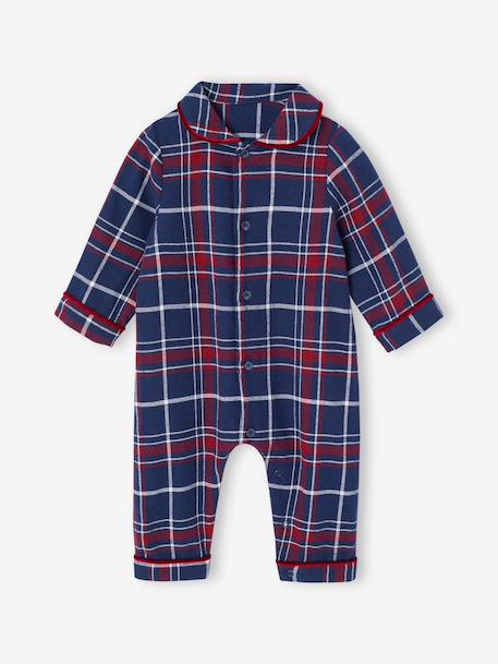 Pyjama bébé noël en flanelle capsule famille bordeaux - vertbaudet enfant 