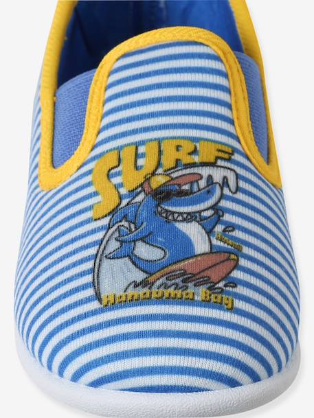 Elastische stoffen kinderslofjes blauw, gestreept - vertbaudet enfant 