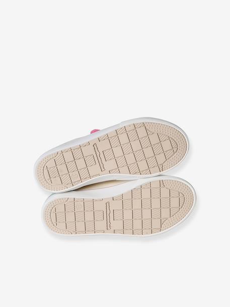 Synthetische baskets met klittenband voor meisjes beige, bedrukt - vertbaudet enfant 