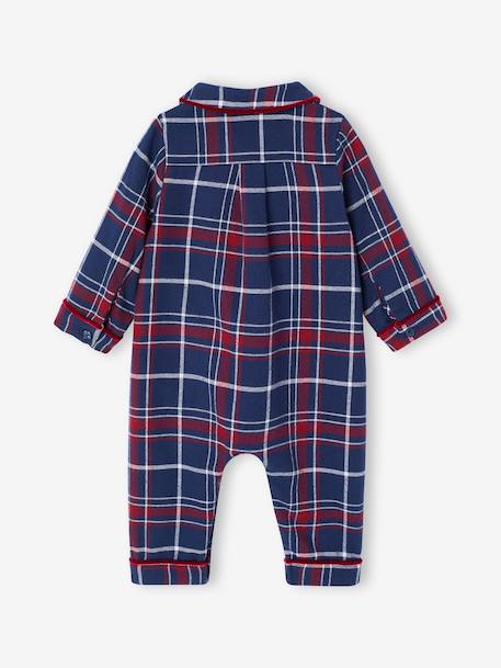 Pyjama bébé noël en flanelle capsule famille bordeaux - vertbaudet enfant 