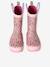 Bottes pluie fille caoutchouc bleu imprimé+écru+lot rose - vertbaudet enfant 