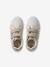 Baskets enfant fille cuir à scratchs blanc imprimé+écru+marine - vertbaudet enfant 