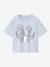 T-shirt meisjes met REINE DES NEIGES mouwen hemelsblauw - vertbaudet enfant 