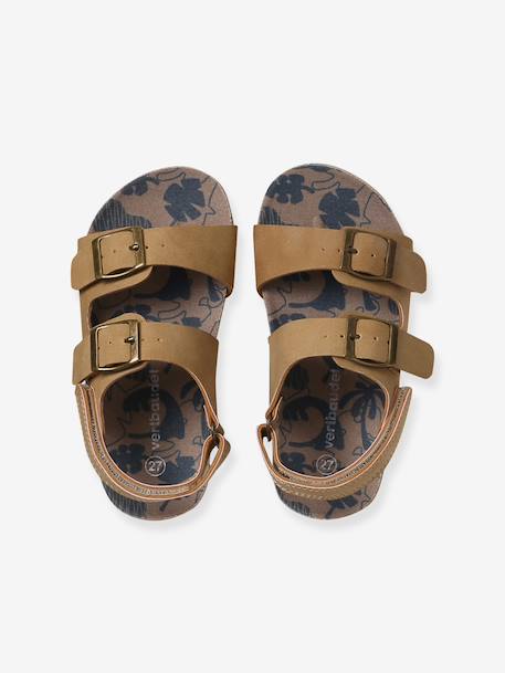 Synthetische jongenssandalen beige - vertbaudet enfant 