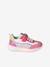 Baskets enfant textile lacets élastiqués et scratchs lot beige+lot rose - vertbaudet enfant 