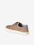 Baskets enfant garçon en cuir à scratchs beige+marine - vertbaudet enfant 
