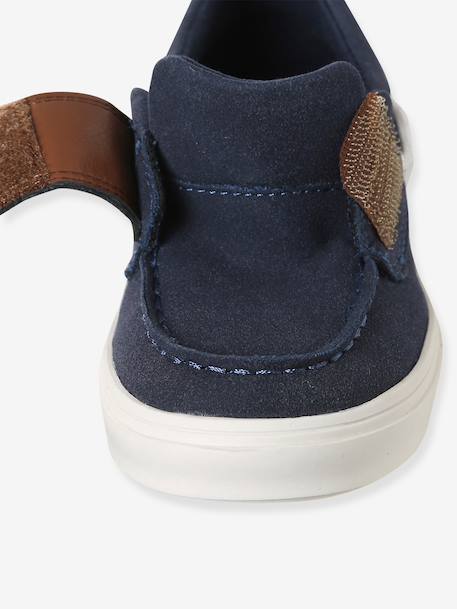 Bootschoenen voor jongens met klittenband marineblauw - vertbaudet enfant 