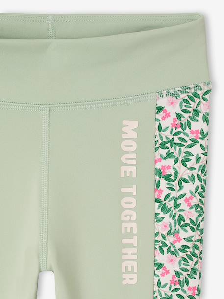 Legging sport fille graphique rose+vert sauge - vertbaudet enfant 