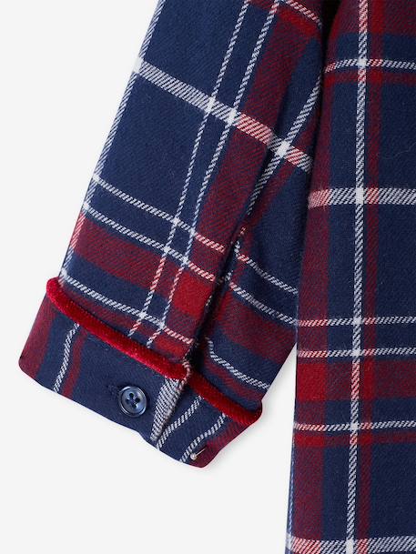 Pyjama bébé noël en flanelle capsule famille bordeaux - vertbaudet enfant 