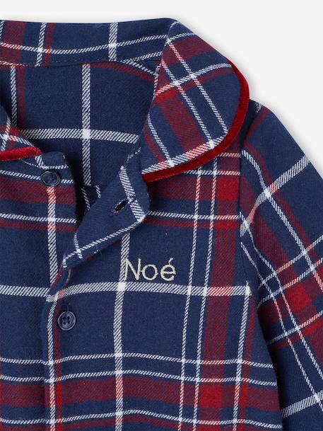 Pyjama bébé noël en flanelle capsule famille bordeaux - vertbaudet enfant 