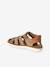 Sandales enfant cuir à scratch camel - vertbaudet enfant 