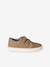 Baskets enfant garçon en cuir à scratchs beige+marine - vertbaudet enfant 