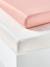 Lot de 2 draps-housses enfant en coton recyclé écru+gris perle+rose pâle+vert sauge - vertbaudet enfant 