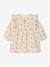 Jurk baby meisjes in velour ecru - vertbaudet enfant 