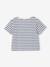 T-shirt fille détail noeud fantaisie écru+rayé bleu+rouge - vertbaudet enfant 