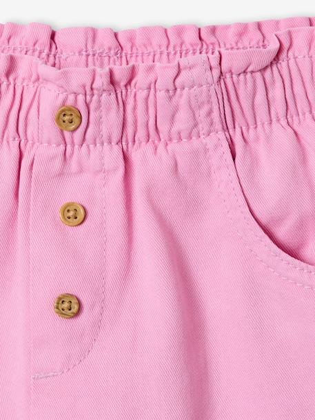 Gekleurde meisjesshort gemakkelijk aan te trekken blauwgroen+koraal+zachtpaars - vertbaudet enfant 