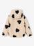 Veste fille sherpa motifs écru+mauve+vanille - vertbaudet enfant 