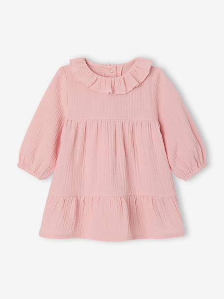Bébé-Robe bébé fille en gaze de coton